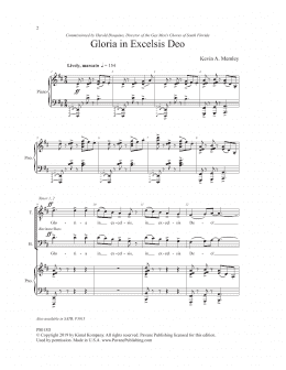 page one of Gloria In Excelsis Deo (TTBB Choir)