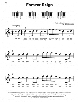 page one of Forever Reign (Super Easy Piano)