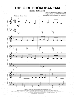 page one of The Girl From Ipanema (Garota De Ipanema) (Beginning Piano Solo)