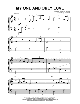 page one of My One And Only Love (Beginning Piano Solo)