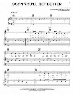 page one of Soon You'll Get Better (feat. The Chicks) (Piano, Vocal & Guitar Chords (Right-Hand Melody))