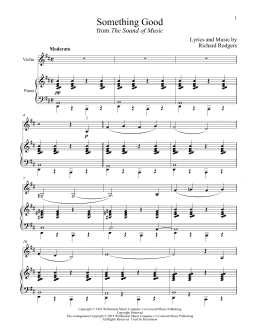 page one of Something Good (from The Sound of Music) (Violin and Piano)
