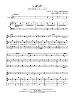 page one of Do-Re-Mi (from The Sound of Music) (Violin and Piano)