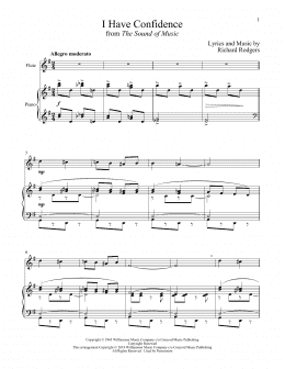 page one of I Have Confidence (from The Sound of Music) (Flute and Piano)