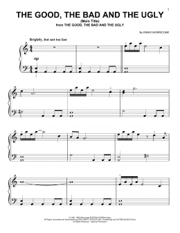 page one of The Good, The Bad And The Ugly (Main Title) (Very Easy Piano)