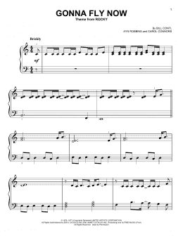 page one of Gonna Fly Now (Theme from Rocky) (Very Easy Piano)
