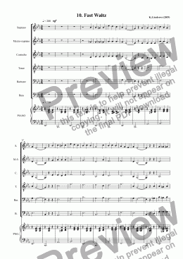 page one of Seaside Suite: 10. Fast Waltz