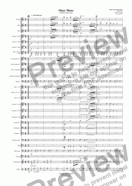 page one of Once More  (I Hold You In My Arms) - Concert Band