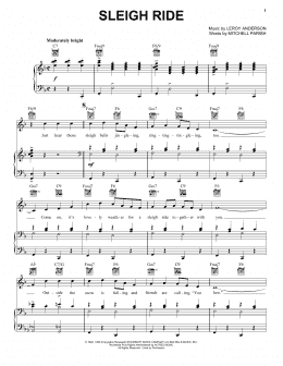 page one of Sleigh Ride (Vocal Pro + Piano/Guitar)