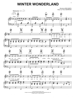 page one of Winter Wonderland (Vocal Pro + Piano/Guitar)