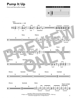 page one of Pump It Up (Drum Chart)