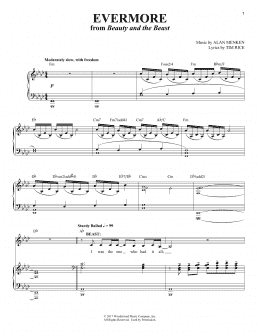 page one of Evermore (from Beauty and the Beast) (Piano & Vocal)