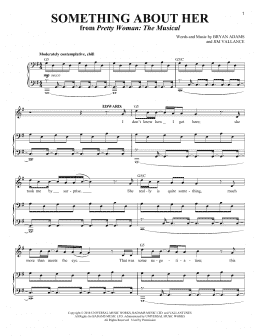 page one of Something About Her (from Pretty Woman: The Musical) (Piano & Vocal)