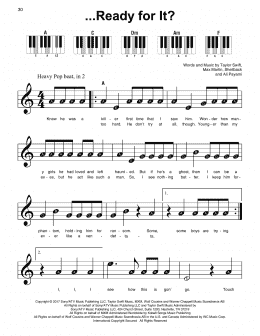 page one of ...Ready For It? (Super Easy Piano)