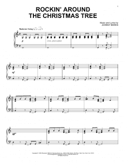 page one of Rockin' Around The Christmas Tree (Piano Solo)
