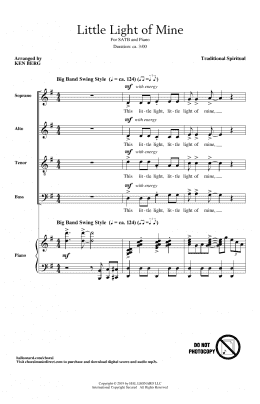 page one of Little Light Of Mine (arr. Ken Berg) (SATB Choir)