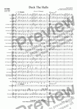 page one of Deck The Halls (Christmas) - Concert Band