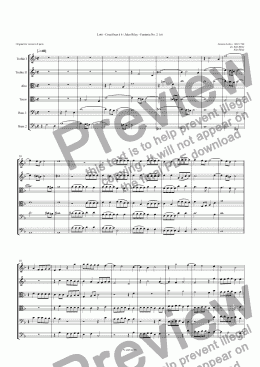 page one of Lotti - Crucifixus à 6 / Jules Riley - Fantasia No. 2  à 6