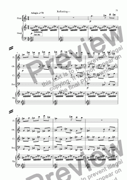 page one of The Ballad of Steam 5th movement