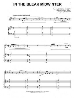 page one of In The Bleak Midwinter (feat. Audrey Assad) (arr. Paul Cardall) (Piano Solo)