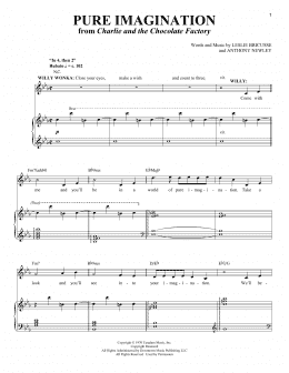 page one of Pure Imagination (from Charlie and the Chocolate Factory) (Piano & Vocal)