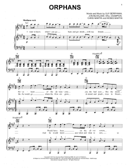 page one of Orphans (Piano, Vocal & Guitar Chords (Right-Hand Melody))