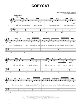 page one of COPYCAT (Easy Piano)