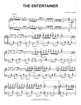 page one of The Entertainer [Jazz version] (Piano Solo)