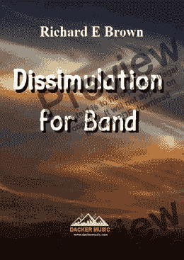 page one of Dissimulation for Band