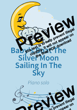 page one of Baby's Boat The Silver Moon Sailing In The Sky