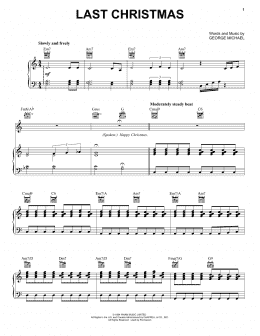 page one of Last Christmas (Vocal Pro + Piano/Guitar)