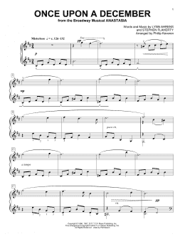 page one of Once Upon A December [Classical version] (from Anastasia) (arr. Phillip Keveren) (Piano Solo)