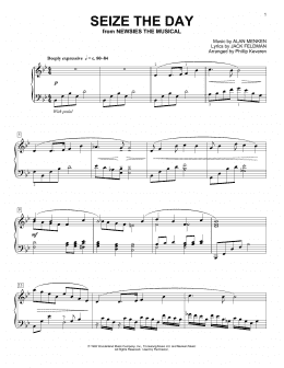page one of Seize The Day [Classical version] (from Newsies The Musical) (arr. Phillip Keveren) (Piano Solo)
