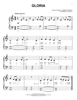 page one of Gloria (Big Note Piano)