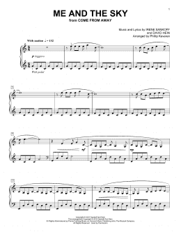 page one of Me And The Sky [Classical version] (from Come From Away) (arr. Phillip Keveren) (Piano Solo)