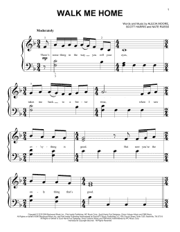 page one of Walk Me Home (Big Note Piano)