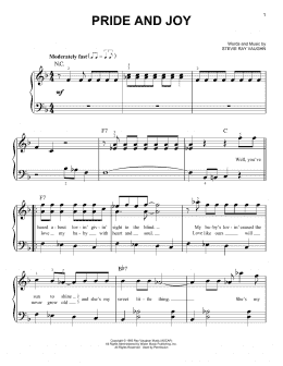 page one of Pride And Joy (Very Easy Piano)