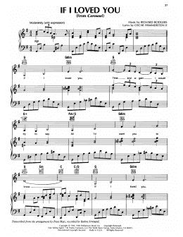 page one of If I Loved You (Piano, Vocal & Guitar Chords (Right-Hand Melody))
