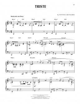 page one of Triste [Jazz version] (arr. Brent Edstrom) (Piano Solo)