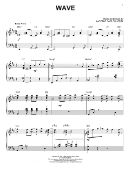 page one of Wave [Jazz version] (arr. Brent Edstrom) (Piano Solo)