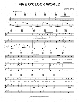 page one of Five O'Clock World (Piano, Vocal & Guitar Chords (Right-Hand Melody))