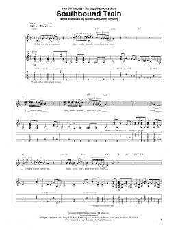 page one of Southbound Train (Guitar Tab)