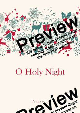 page one of O Holy Night
