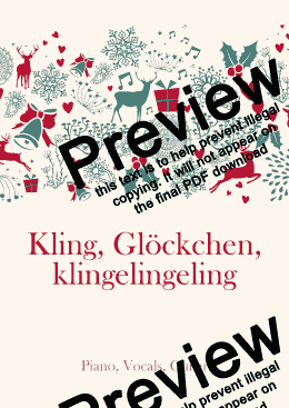 page one of Kling, Glöckchen, klingelingeling