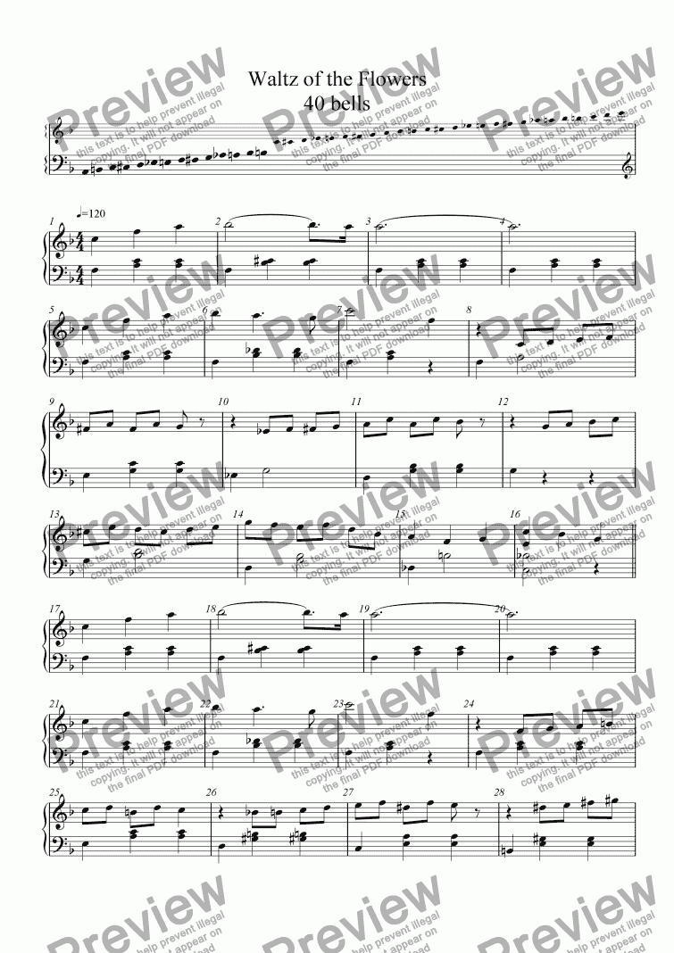 page one of Waltz of the Flowers