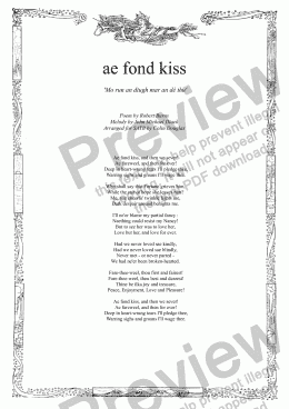 page one of Ae fond kiss