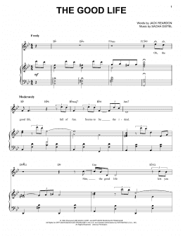 page one of The Good Life (Piano & Vocal)