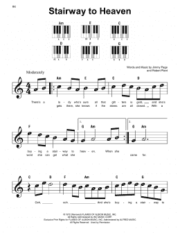 page one of Stairway To Heaven (Super Easy Piano)