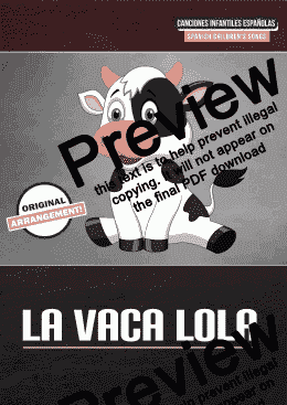 page one of La Vaca Lola