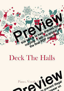 page one of Deck The Halls